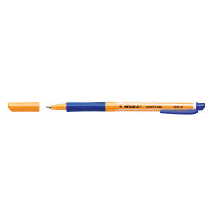 Feinschreiber pointVisco, mit weicher Griffzone, Clip, blau