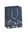 Premium Geschenktaschen, Small, Silver Snowflakes,...