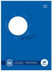 Green Heftschoner, DIN A5, Recycling Papier 150g/qm, blau
