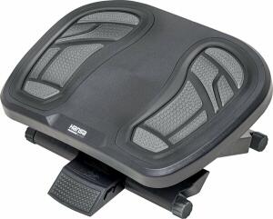 Fußstütze Footness Comfort DUO GREY, Höhenverstellbar, Oberfläche mit Noppen, schwarz, grau