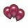 amscan Luftballons Satin Luxe granatapfel Ø27,5cm 6 Stück