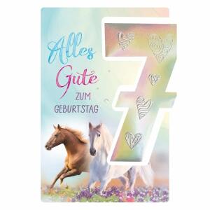 Kurt Eulzer Geburtstagskarte 7 Alles Gute Pferde