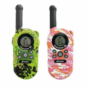 Walkie Talkie stabo freecomm 80 PMR 446 5km Reichweite rosa/grün