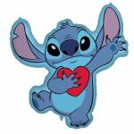Folienballon Disney Stitch mit Herz blau
