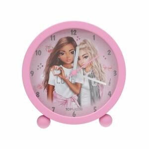 DEPESCHE TOPModel Wecker MY BFF lautlos mit Lichtfunktion rosa Ø11cm