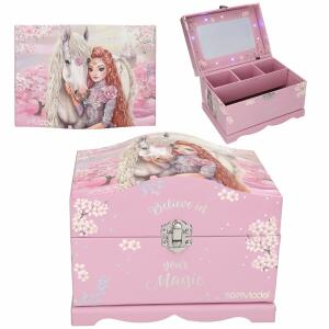 DEPESCHE TOPModel Schmuckschatulle VIVA VIOLET mit Licht rosa