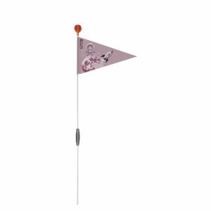 PUKY Sicherheitswimpel faltbar für Kinderfahrräder purple