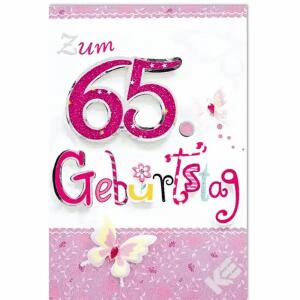 Kurt Eulzer Glückwunschkarte 65. Geburtstag