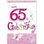 Kurt Eulzer Glückwunschkarte 65. Geburtstag
