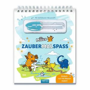TRÖTSCH Zaubermalspass Die Maus Ausmalblock mit befüllbarem Zauberstift
