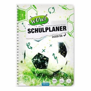 TRÖTSCH Schulplaner WOW! Fußball 25/26 128 Seiten DIN A5