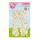 Puppen-Strumpfhose Herz Konfetti mit Söckchen beige Größe 35-45cm