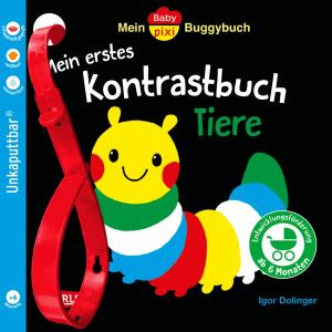 CARLSEN Buggybuch Baby Pixi Unkaputtbar 163 Mein erstes Kontrastbuch Tiere