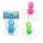 Knautschfigur Squeezy Glitzer Oktopus pink/blau/grün 14x19x4cm 3fach sortiert