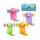 Knautschfigur Squeezy Glitzer Axolotl grün/pink/lila/orange 4fach sortiert