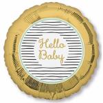 amscan Folienballon Hello Baby Ø43cm