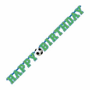 amscan Partykette Fußball Happy Birthday 130x10cm