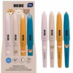 InterDRUK Radierbarer Stift BEBE Friends 0,7mm mit Kappe...