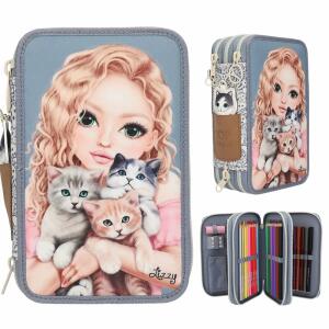 DEPESCHE TOPModel Federtasche 3fach CAT LOVE gefüllt