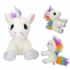 DEPESCHE Ylvi Plüsch Einhorn weiß 21cm