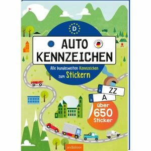 arsEdition Stickerbuch Autokennzeichen Alle bundesweiten Kennzeichen zum Stickern