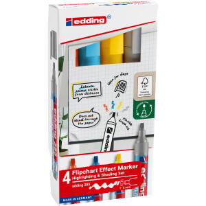 Flipchart Effektmarker 385 4St Set