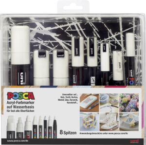 Faber Castell Marker UNI POSCA Spitzenset weiß