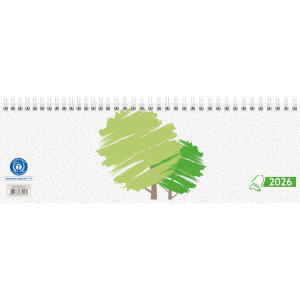 2026 Glocken Querkalender 29,7x10cm 1W/2S 112S