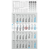 2026 Glocken Wandkalender 30x59cm 4M/1S