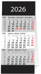 2026 ADINA Kleiner Dreimonatskalender sw mit...