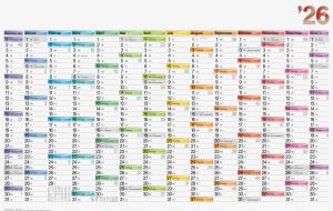 2026 Brunnen Plakatkalender DATAline 1060×666 mm