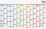 2026 Brunnen Plakatkalender DATAline 1060×666 mm