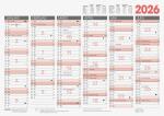 2026 Brunnen Tafelkalender A3 quer 4061947141818
