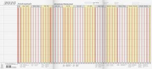 2026 Brunnen Urlaubsplaner „Jumbograph“ 647×297 mm