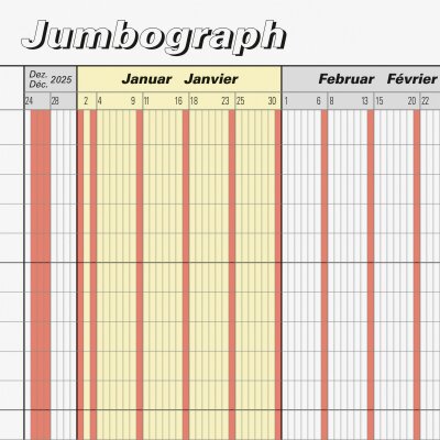 2026 Brunnen Urlaubsplaner „Jumbograph“ 647×297 mm