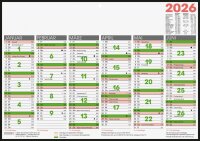 2026 Brunnen Tafelkalender A4 quer