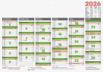 2026 Brunnen Tafelkalender A4 quer 4061947141917