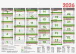2026 Brunnen Tafelkalender A5 quer