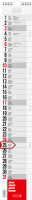 2026 Brunnen Streifenkalender 130×830 mm