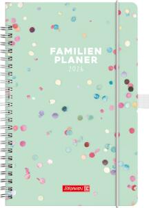 2026 Brunnen Buchkalender Familienplaner „Confetti“ A5 Papier
