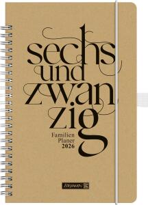 2026 Brunnen Buchkalender Familienplaner „Sechsundzwanzig“ A5
