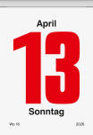 2026 Brunnen Abreißkalender Nr. 4 65×98 mm