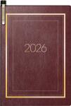 2026 Brunnen Taschenkalender 713 A7 bordeaux