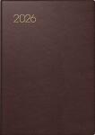 2026 Brunnen Taschenkalender 713 A7 Leder bordeaux