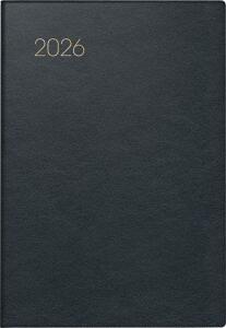 2026 Brunnen Taschenkalender 723 A7 Leder sw