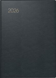 2026 Brunnen Taschenkalender 731 A6 Leder sw