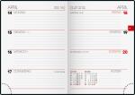 2026 Brunnen Taschenkalender 731 A6 Leder sw