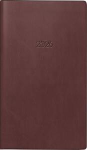 2026 Brunnen Taschenkalender 750 A6 bordeaux