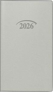 2026 Brunnen Taschenkalender 751 A6 silber