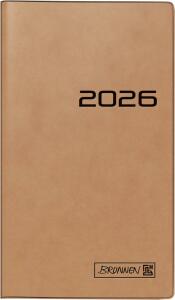 2026 Brunnen Taschenkalender 753 A6 braun